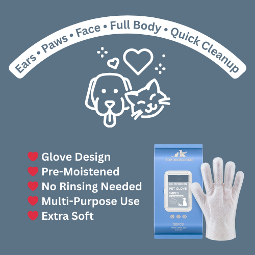 Coconut & Avocado Shampoo for Dog and Cat + Grooming Wipes Set | Free Gift